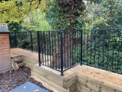 Decking 14 Decking, raised sleepers and railings 2