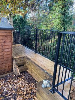 Decking 13 Decking, raised sleepers and railings 3